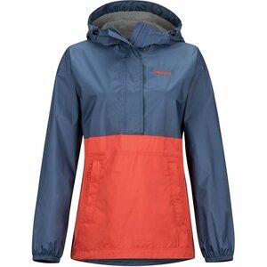 Marmot Blue and Orange Hooded Rain Jacket